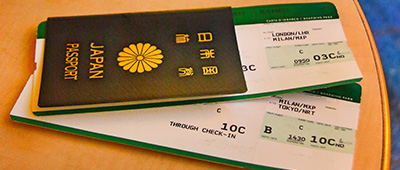 帰国用の航空券が入手できない。